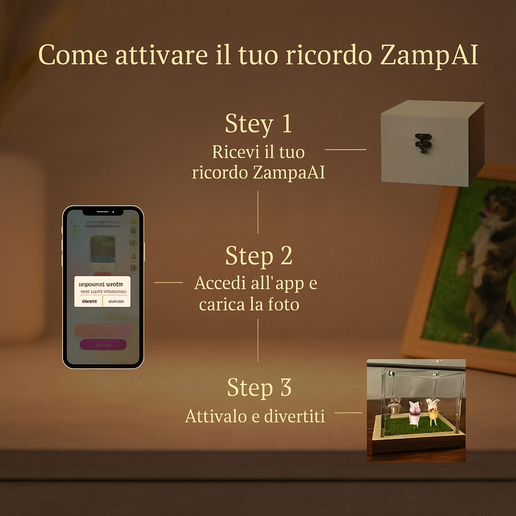 ZampaAI™ – Ricordo Olografico Personalizzato