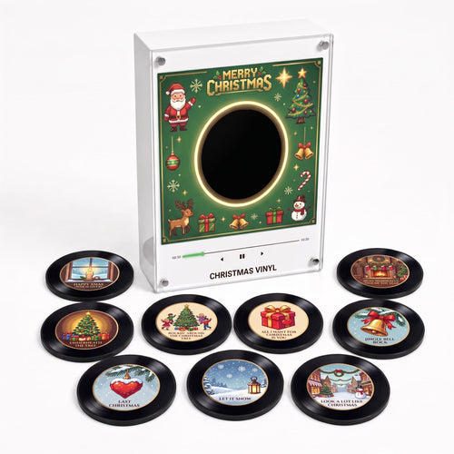 Cornice Vinile di Natale con 9 dischi collezionabili